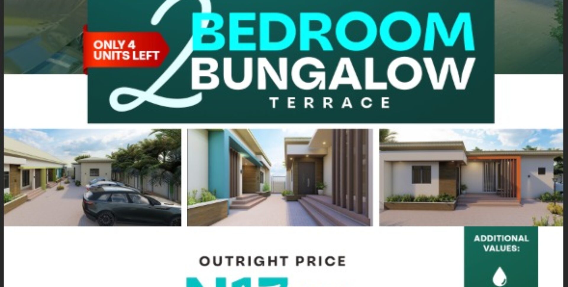 2 BEDROOM TERRACE BUNGALOW IN GWAGWALADA