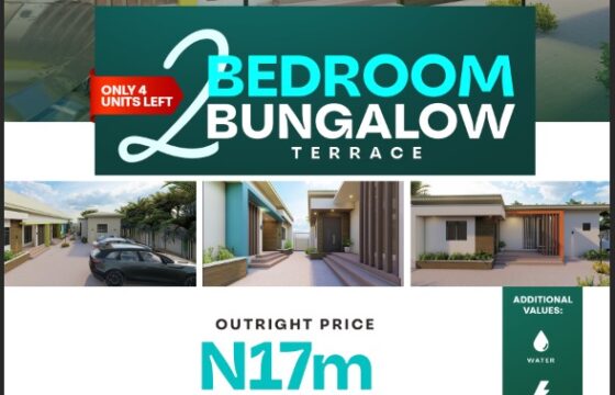 2 BEDROOM TERRACE BUNGALOW IN GWAGWALADA