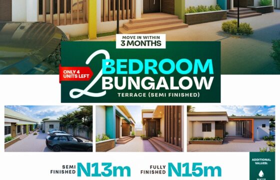 BROADWATER ESTATE 2BEDROOM BUNGALOW IN GWAGWALADA